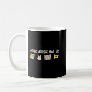 Aac Asl Tal Therapy Pathology Slp Aba RBT-tecken Kaffemugg