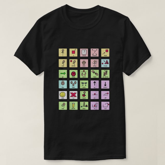 AAC Core Board Tal Pathology Tal Therapist T Shirt (Design framsida)
