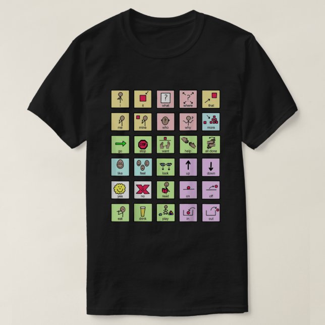AAC Core Board Tal Pathology Tal Therapist T Shirt (Design framsida)