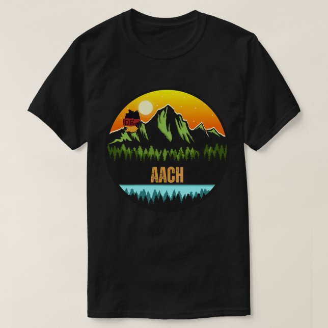 Aach, Tyskland T Shirt (Design framsida)