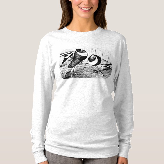 Aachen Band Cropper Pigeons T Shirt (Framsida)