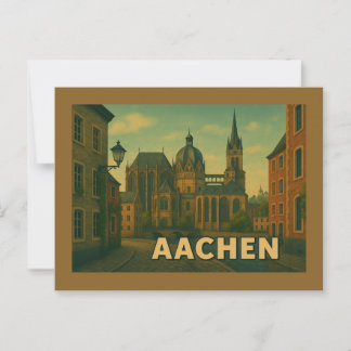Aachen Germany City Art Vykort