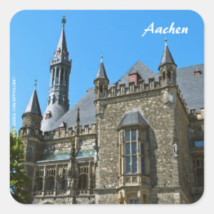Aachen-klistermärken Fyrkantigt Klistermärke
