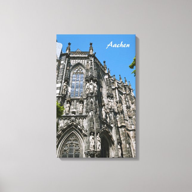 Aachen lindad duk canvastryck (Framsida)