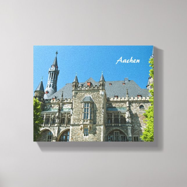 Aachen lindad duk canvastryck (Framsida)