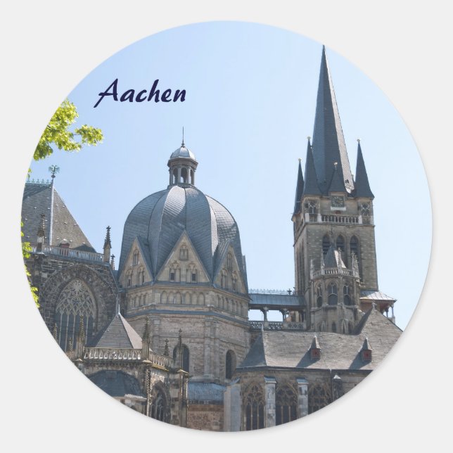 Aachen Runt Klistermärke (Framsida)