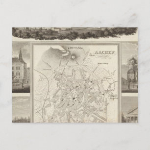 Aachen, Tyskland Vykort