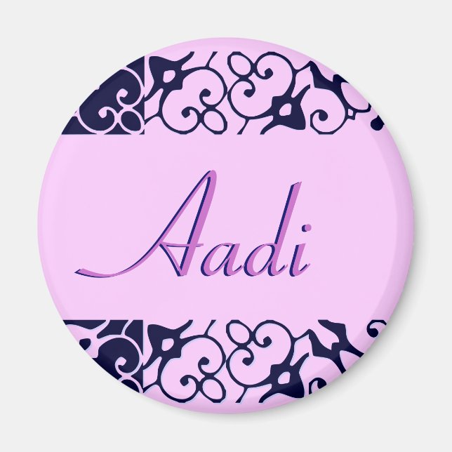Aadi Designer Namn Magnet (Framsidan)