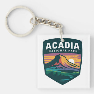 Aadia National Park Sunset Badge Illustration