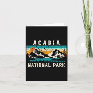 Aadia nationalpark Maine Hiking Resa naturutfall Kort