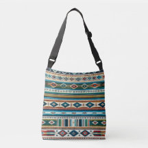 AADJUSTABLE TOTE - "AQUA" - Weave Mexiko-Stil
