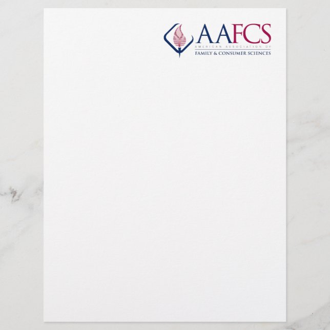 AAFCS Letterhead Brevhuvud (Framsida)