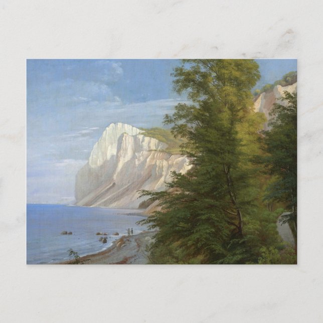 Aagaard Isle of Mon Chalk Cliffs Danmark Painting Vykort (Framsida)