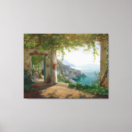 Aagaard Loggia Amalfi Italien Painting Canvastryck