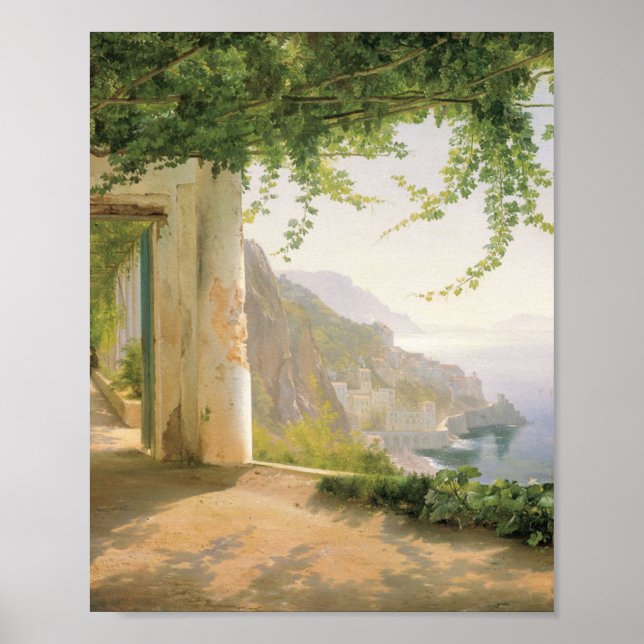 Aagaard Loggia Amalfi Italien Painting Poster (Framsidan)