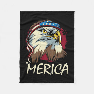 Aagle 4:e juli Amerikanska Fleecefilt