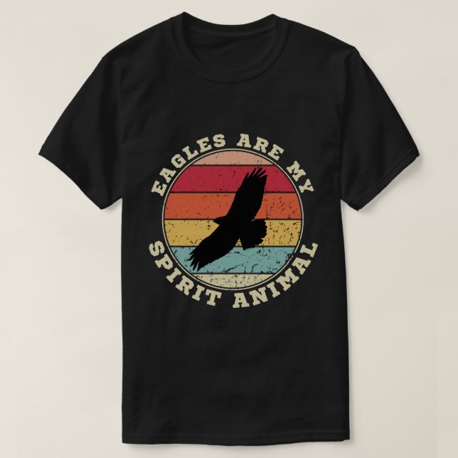 Äagles är mitt andliga djur T-Shirt (Design framsida)