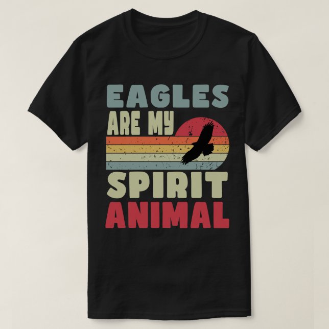 Äagles är mitt andliga djur T-Shirt (Design framsida)