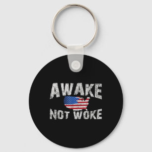 Aake men not woke USA 4:e juli Nyckelring