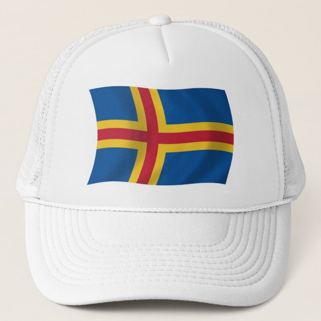 Aaland Flagga Hat Keps (Framsida)
