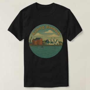 Aalborg Danmark stadsbild T Shirt