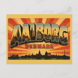 Aalborg Danmark stadsbild Vykort