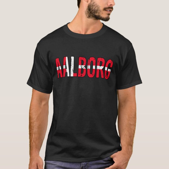 Aalborg, Danmark T Shirt (Framsida)