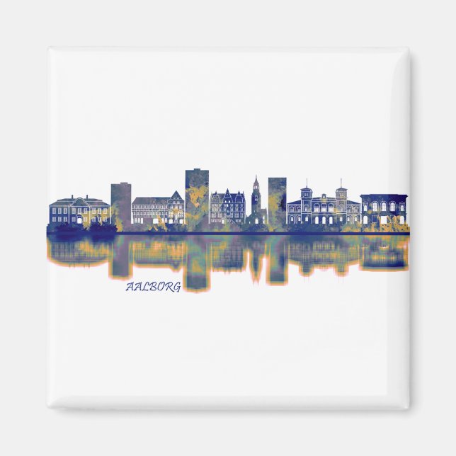 Aalborg Skyline Magnet (Framsidan)