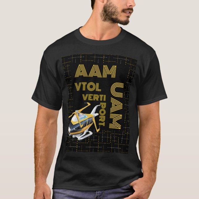 AAM VTOL VERTIPORT UAM T SHIRT (Framsida)