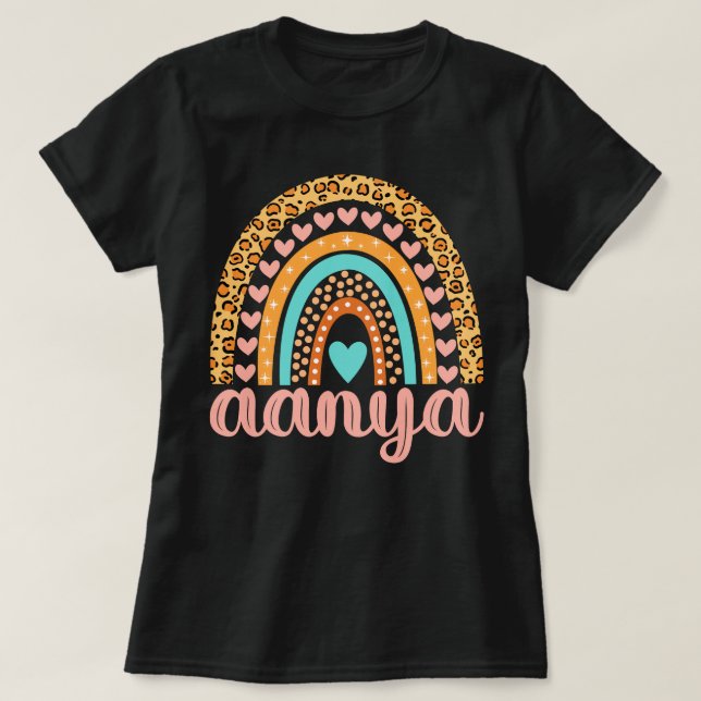 Aanya Namn Aanya Födelsedag T Shirt (Design framsida)