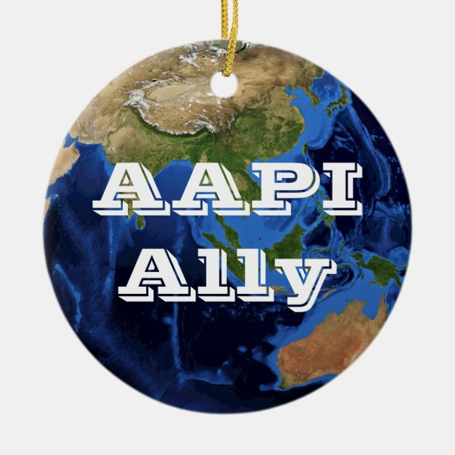 AAPI Ally Julgransprydnad Keramik (Framsidan)