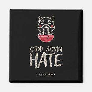 Aapi Awareness (asiatisk direktantirasism) Stoppa Magnet