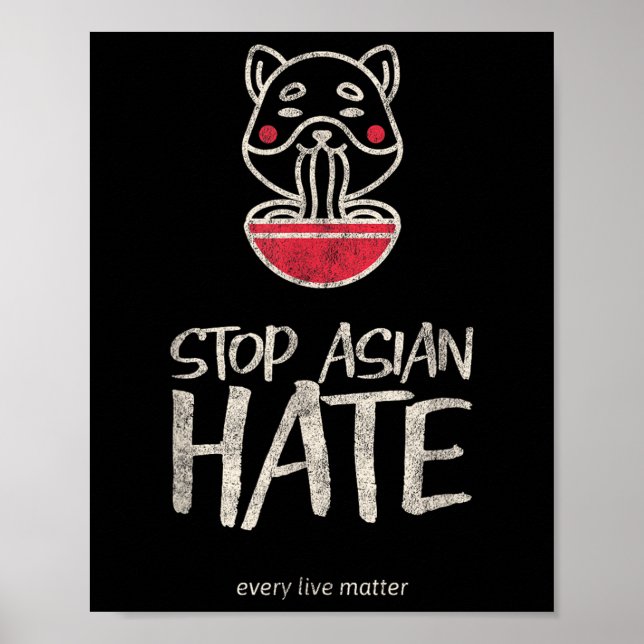 Aapi Awareness (asiatisk direktantirasism) Stoppa  Poster (Framsidan)