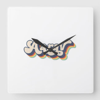 Aarav Namn Personlig Surname First Namn Aarav P Fyrkantig Klocka