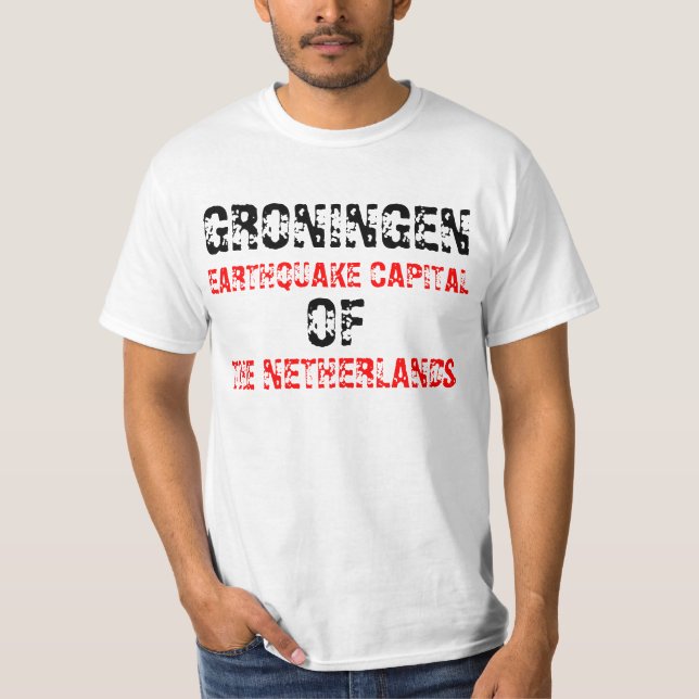 Aardbeving Groningen Tee (Framsida)