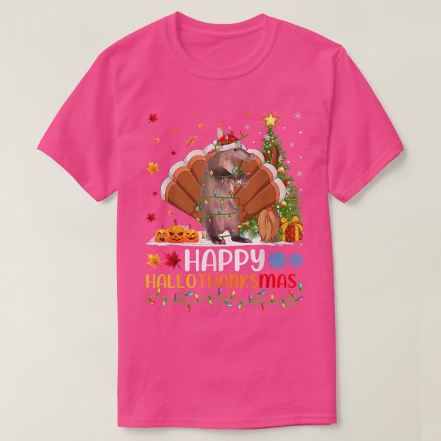 Aardvark Animal Lover Funny Lycklig Aardvark Hello T Shirt (Design framsida)