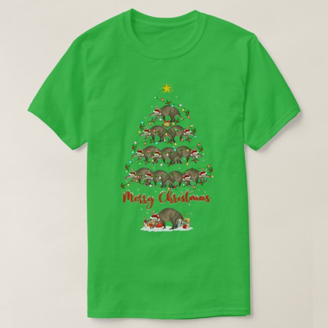 Aardvark Animal Lover Matching Santa Aardvark Chri T Shirt (Design framsida)