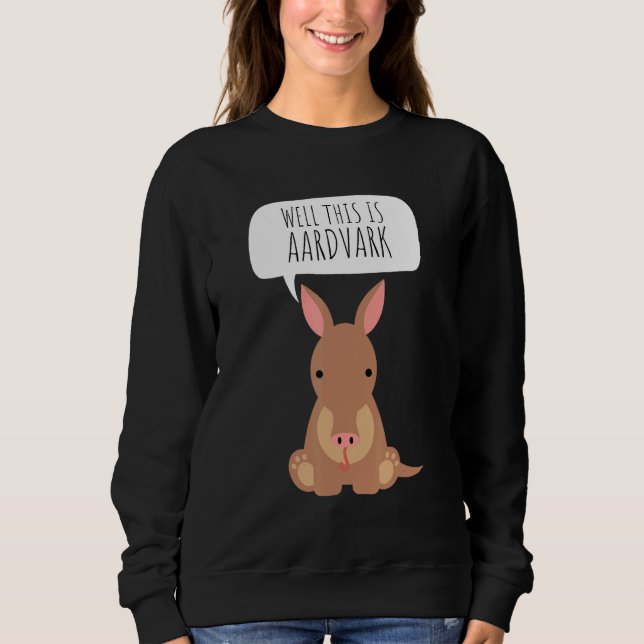 Aardvark Anteater African Ant Bear Edentate Armadi T Shirt (Framsida)