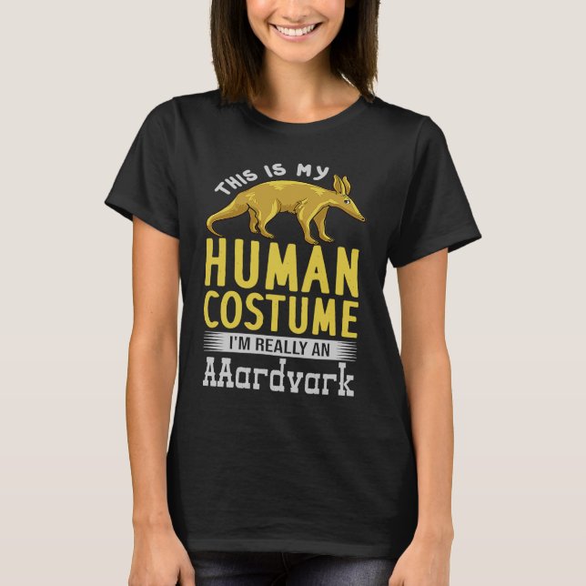 Aardvark Anteater Ant Bear Costume T Shirt (Framsida)