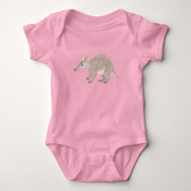 Aardvark Baby Bodykostym T Shirt (Framsida)