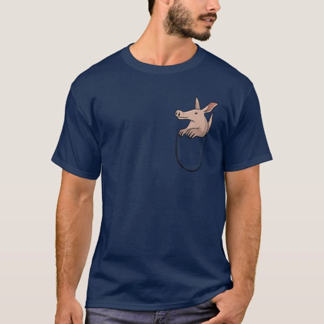 Aardvark i en ytantig ört, anteater Cute Anima T Shirt (Framsida)