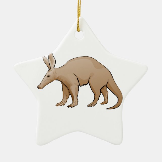 Aardvark Julgransprydnad Keramik (Framsidan)