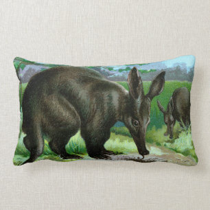 Aardvark som äter myror lumbarkudde