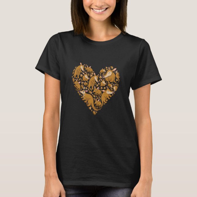 Aardvarks hjärta som Aardvark T Shirt (Framsida)