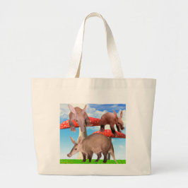 Aardvarks i Wonderland Reusable Livsmedel Tote Bag Jumbo Tygkasse