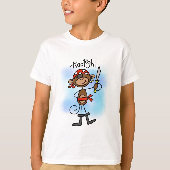 Aargh Monkey Pirat Tshirts och Gifts (Framsida)