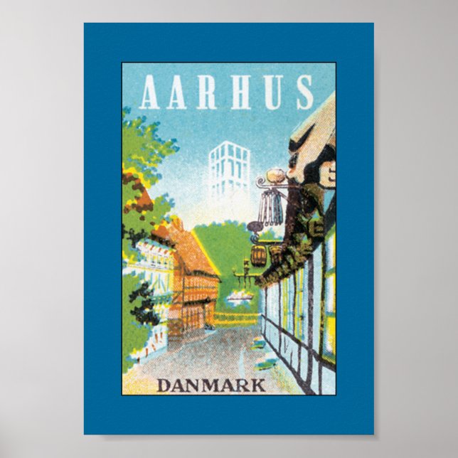 Aarhus Danmark (gräns) Poster (Framsidan)