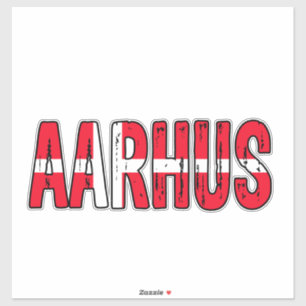 Aarhus Danmark Klistermärken