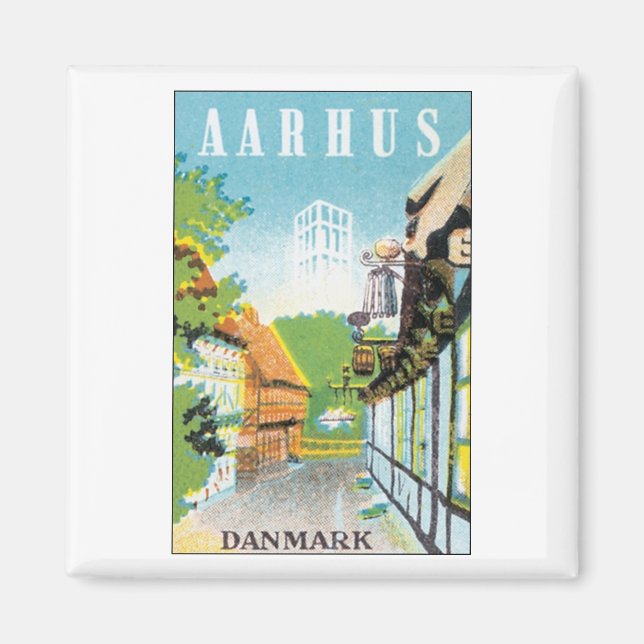 AARHUS, Danmark Magnet (Framsidan)