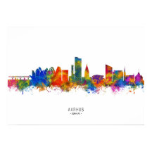 Aarhus Danmark Skyline